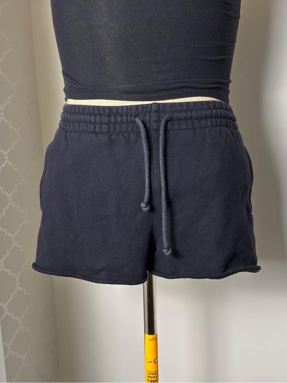 TNA black sweat shorts